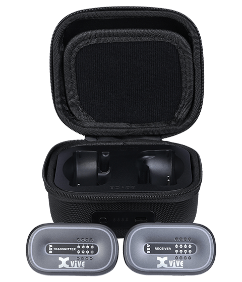 Xvive AC58 Wireless Guitar System with Charging Case - Black