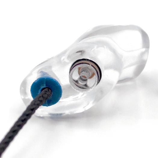 Inearz musician custom earplugs with filters and lanyard