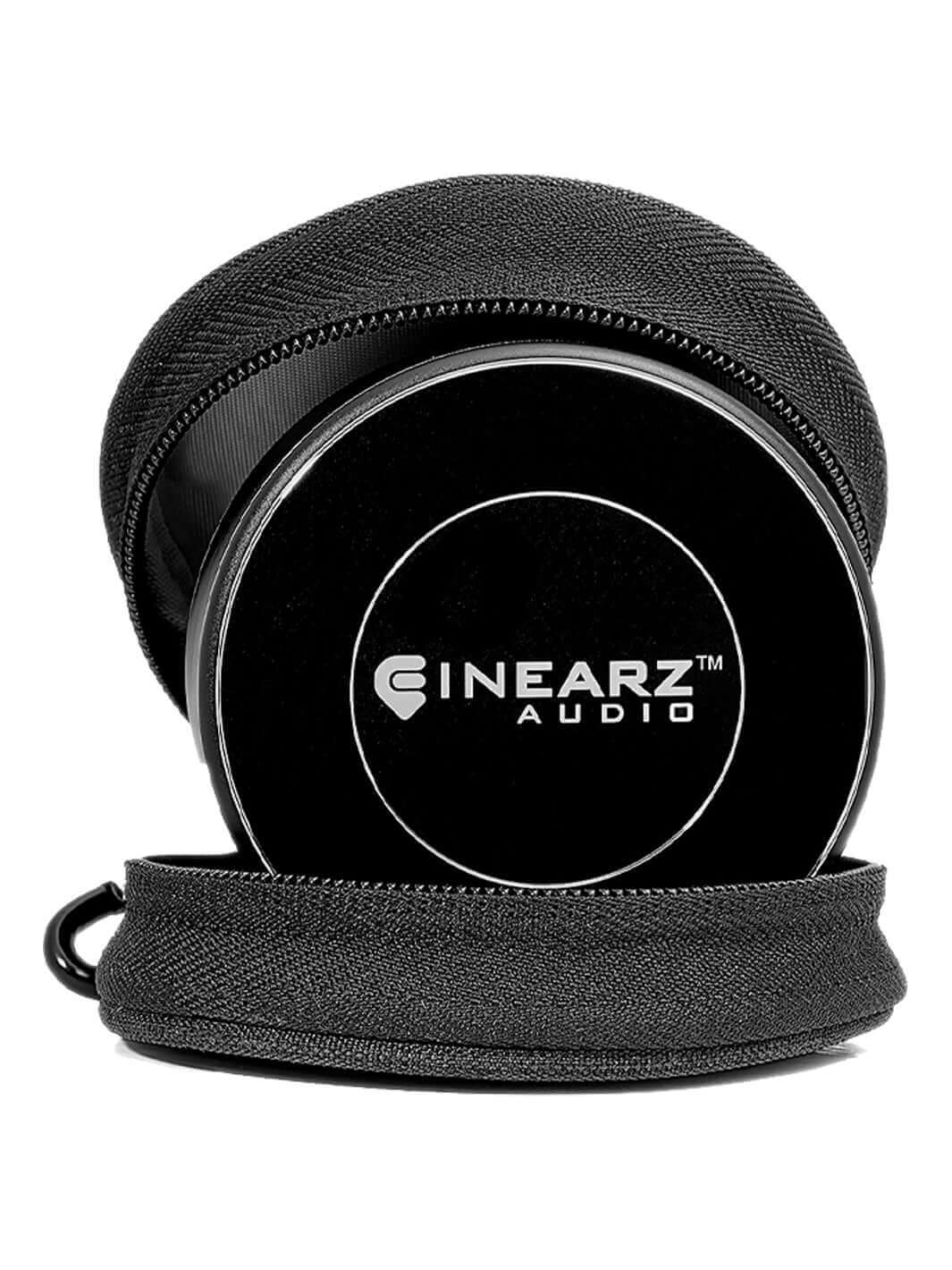 Small Round Metal Case in zipper case| InEarz Audio