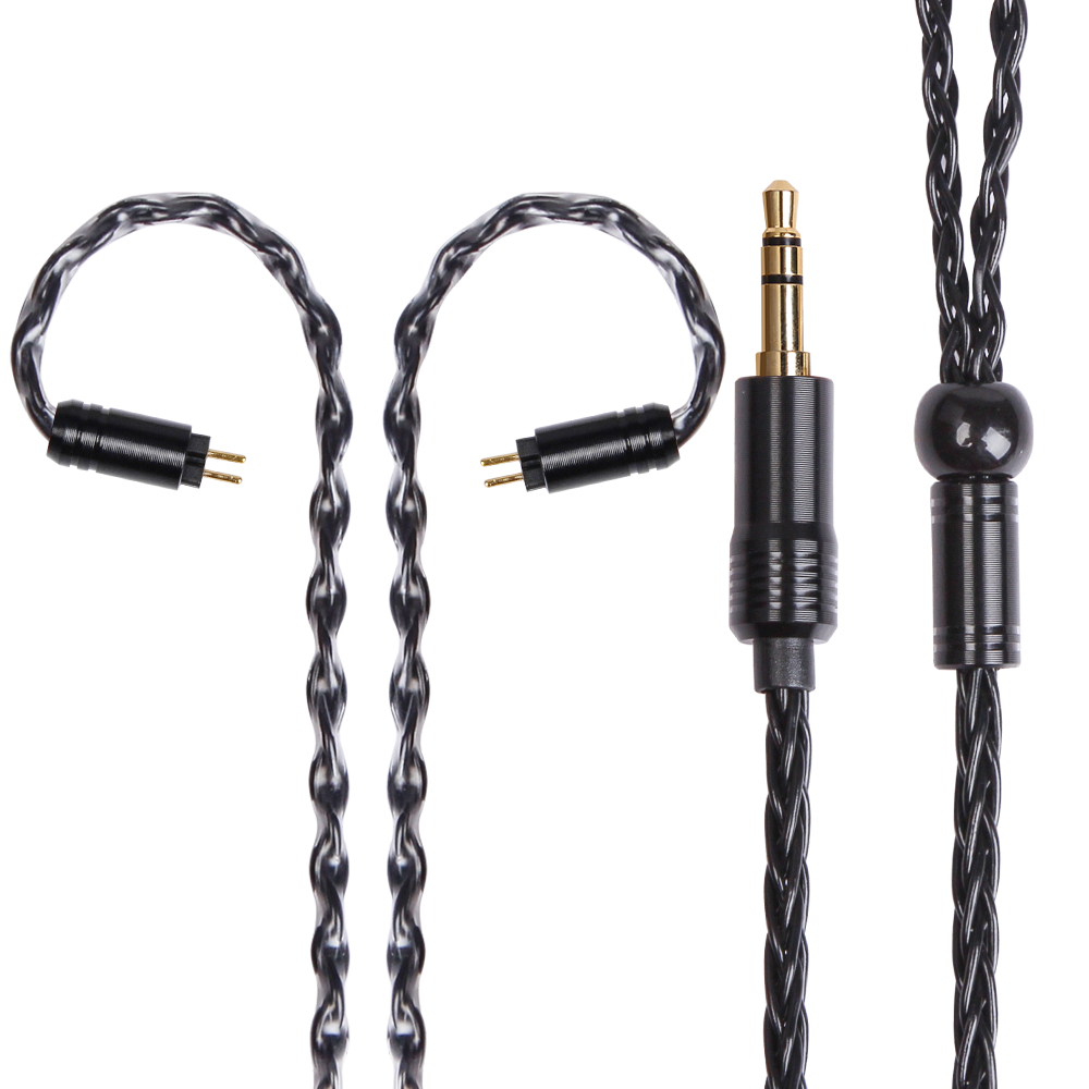 2 Pin Black Audio Cable