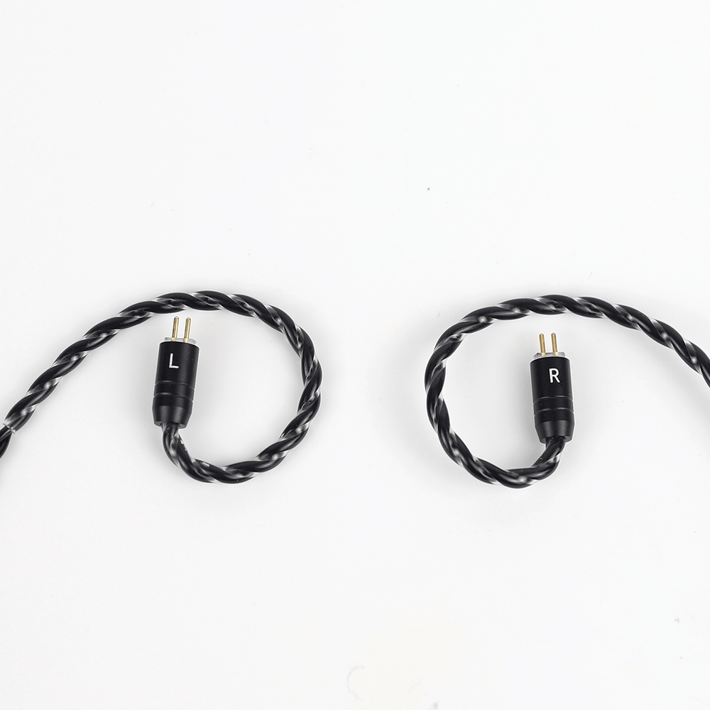 2pin 0.78mm black cable with earhook