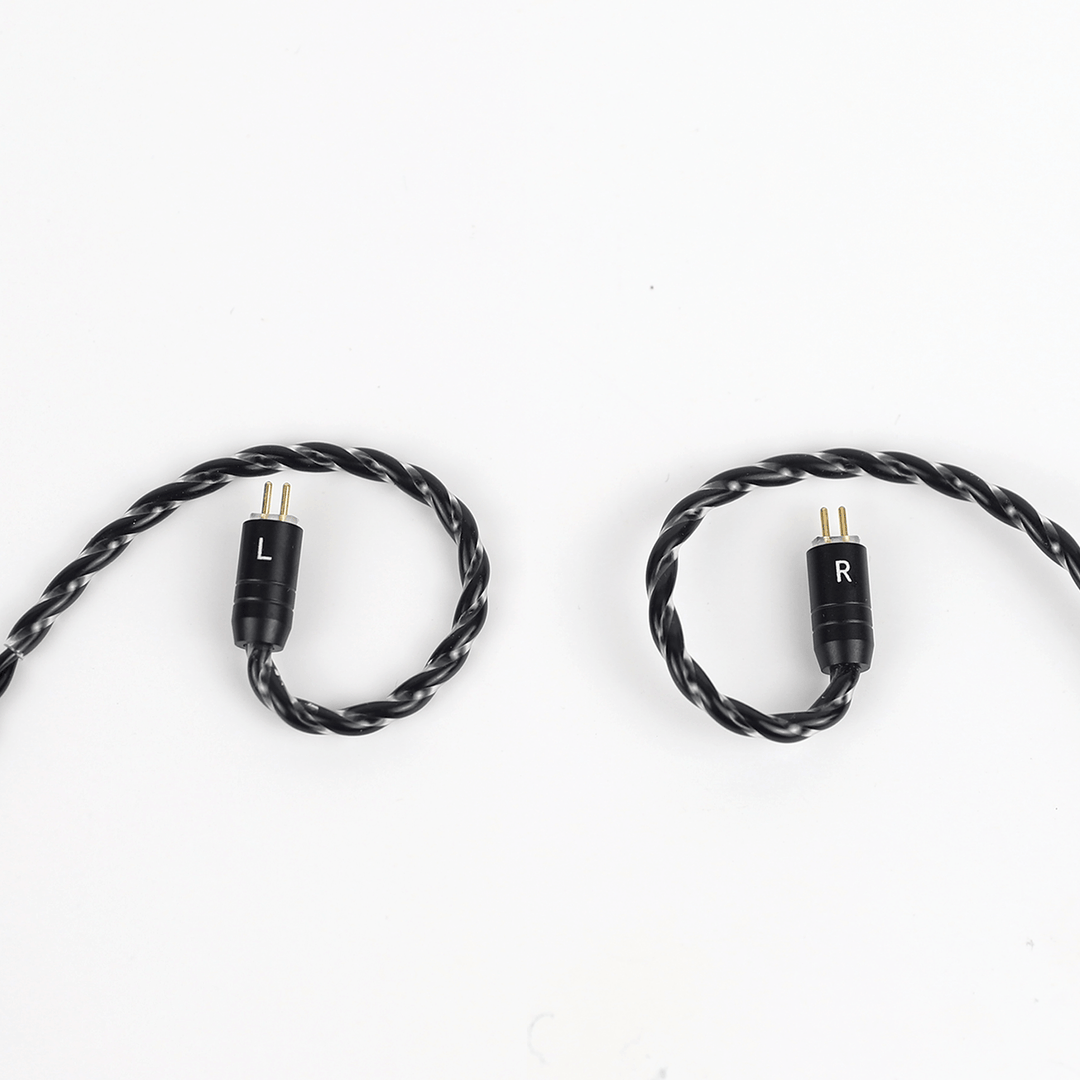 2pin 0.78mm black cable with earhook