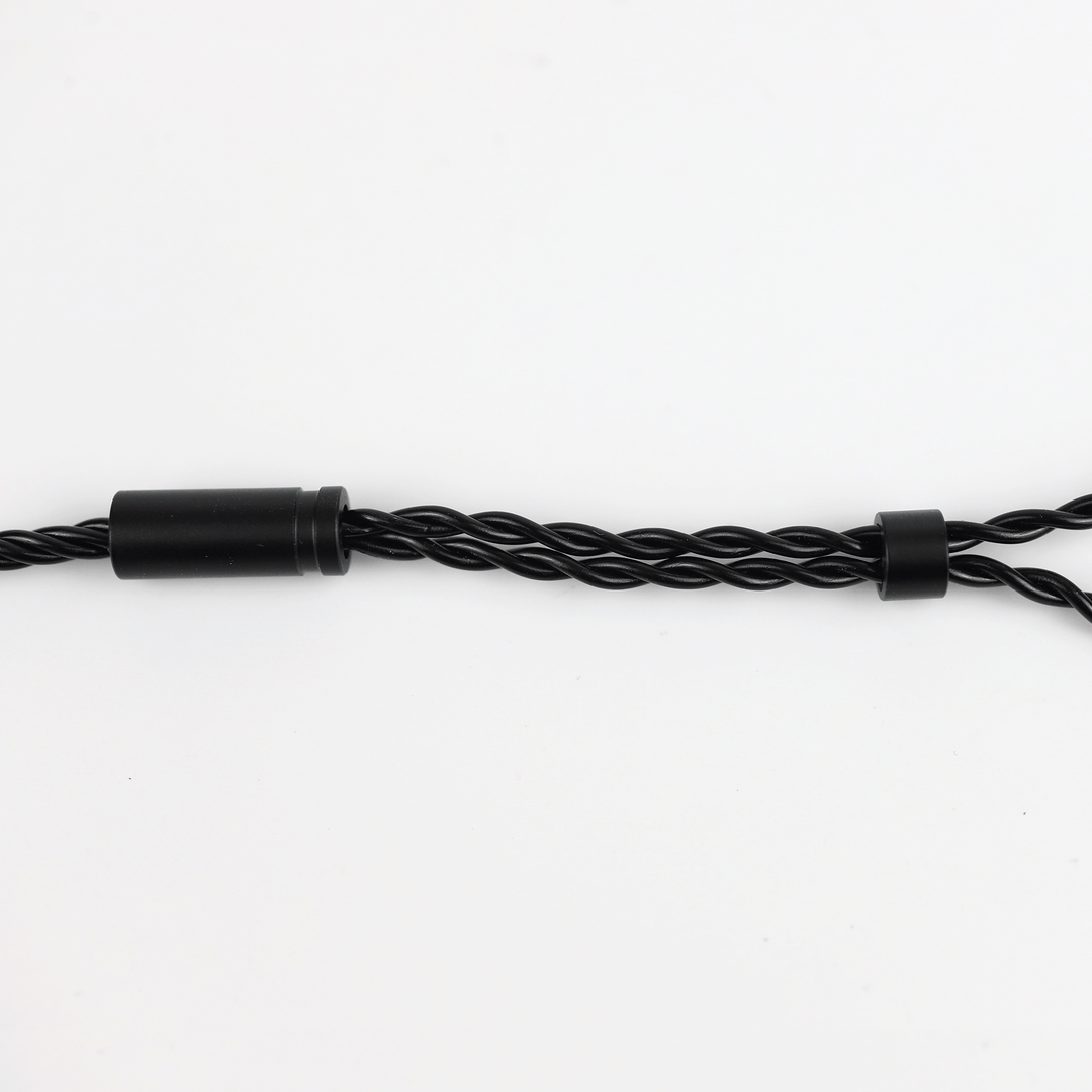 2pin 0.78mm black cable with cinch is tight rubber