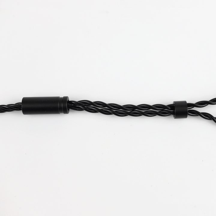 2pin 0.78mm black cable with cinch is tight rubber