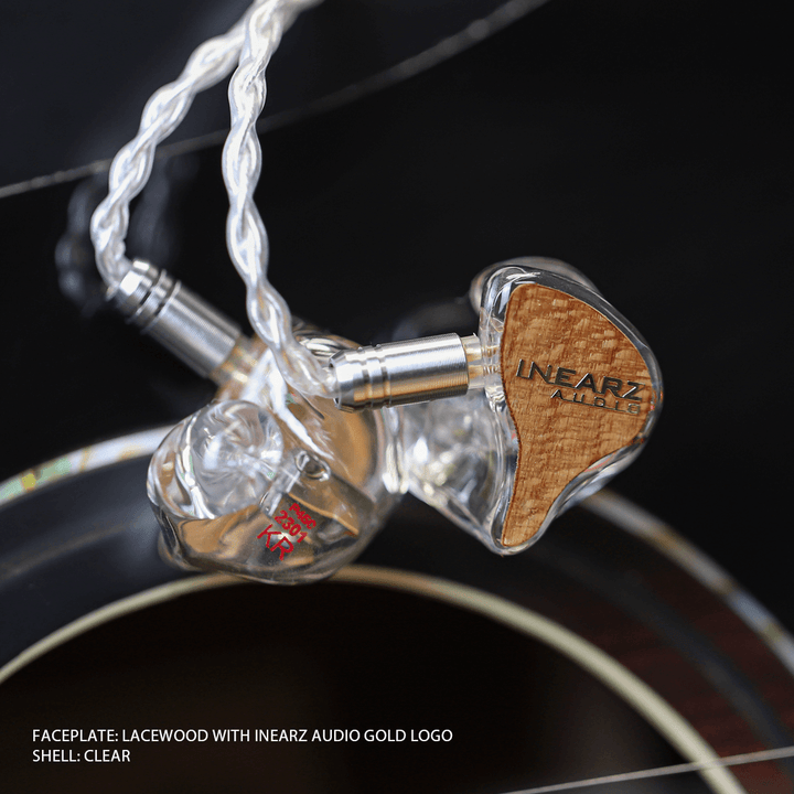 Inearz lacewood clear shells
