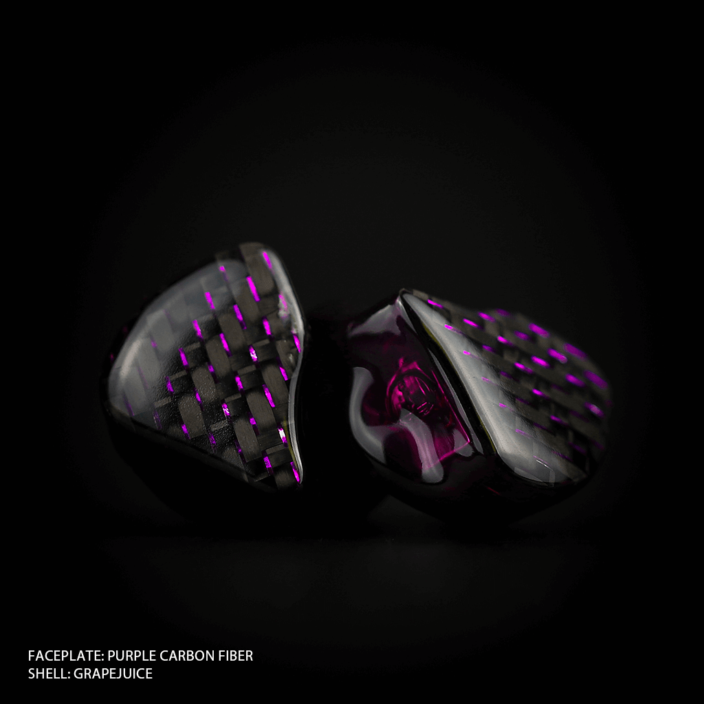 Inearz purple carbon fiber
