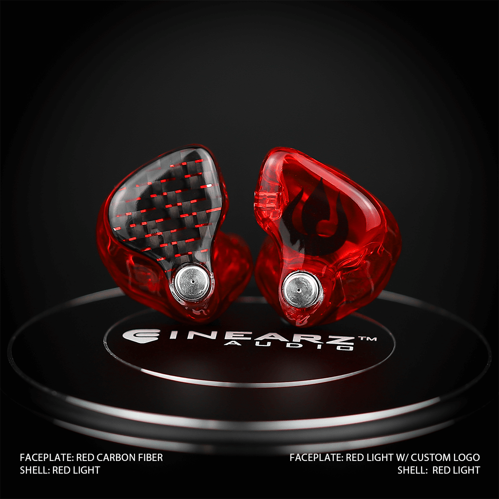 Inearz carbon fiber red