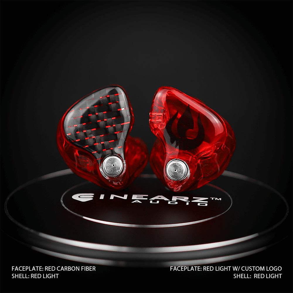 Inearz carbon fiber red