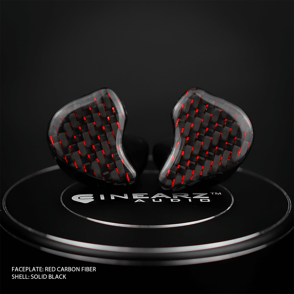 Inearz red carbon fiber