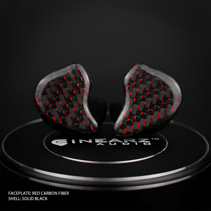 Inearz red carbon fiber