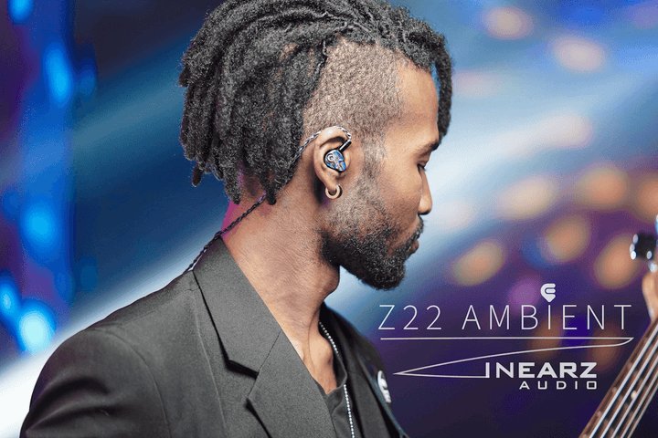 Z22 ambient with abalone plates worn by musician
