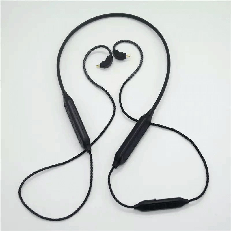 0.78mm 2 pin bluetooth cable black with two battery packs